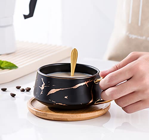 Golden Hand Print Tea and Coffee Cup Set