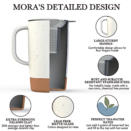 Mora Ceramics Large Loose Leaf Infuser Mug
