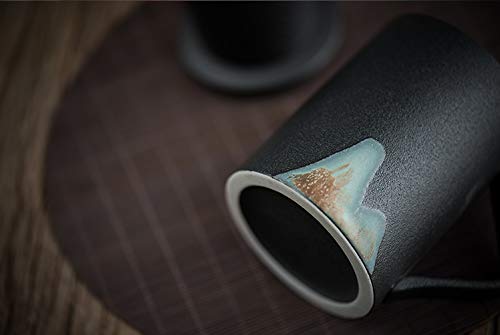 Japanese Pottery Mug with Infuser and Lid