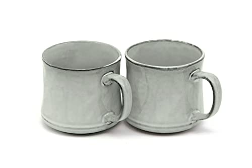 KooK Glazed Ceramic Coffee Mugs, Set of 2