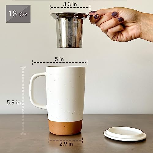 Mora Ceramics Large Loose Leaf Infuser Mug