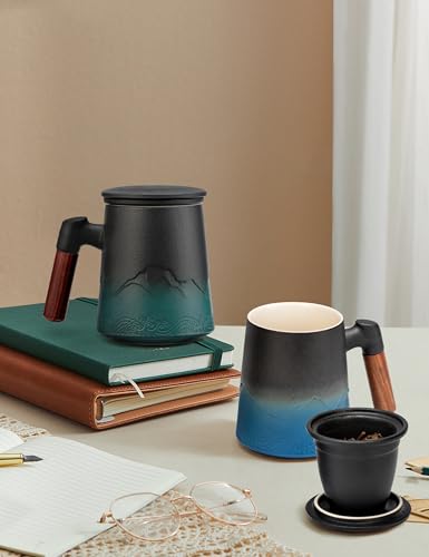 Suyika Infuser Tea Cup with Ceramic Lid