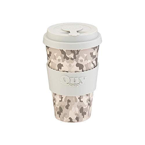 White Bamboo Coffee Mug - 14oz Unique Design