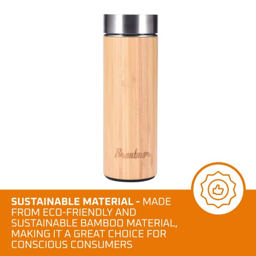 Bruntmor Bamboo Tea Infuser Bottle - 1 Piece