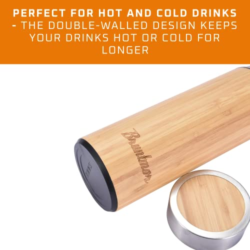 Bruntmor Bamboo Tea Infuser Bottle - 1 Piece