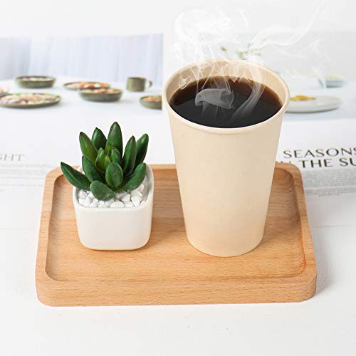 Bamboo Fiber 12oz Disposable Coffee Cups - 100 Count
