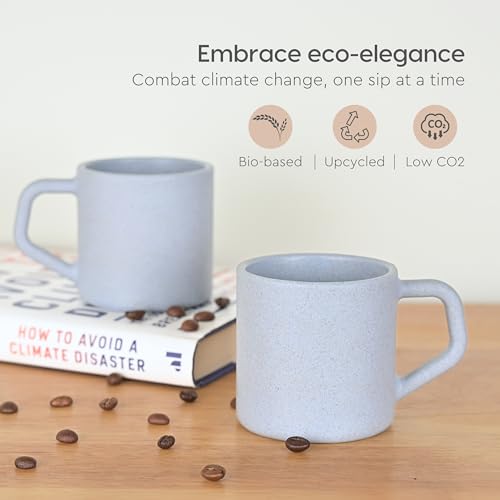 Eco-Friendly Coffee Cup Set of 6 - 6.7 oz