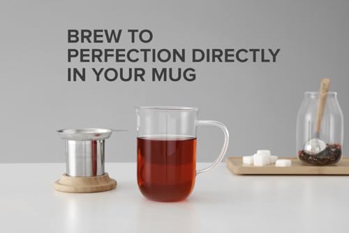 VIVA Minima Balance Glass Infuser Tea Cup