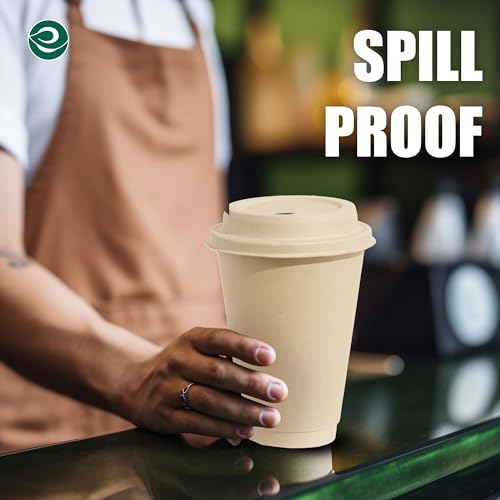 ECO SOUL Compostable 16oz Hot Cups (25 Count)