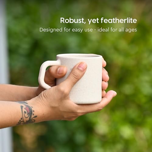 Eco-Friendly Coffee Cup Set of 6 - 6.7 oz