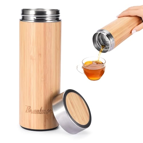Bruntmor Bamboo Tea Infuser Bottle - 1 Piece