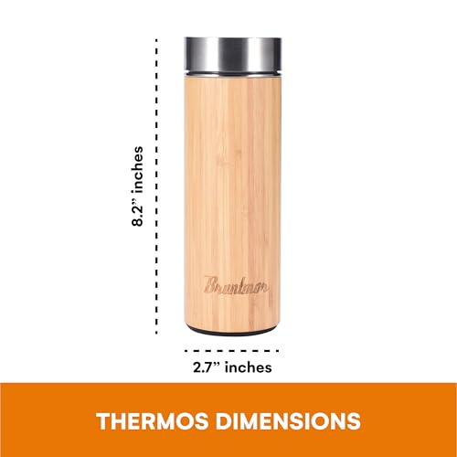 Bruntmor Bamboo Tea Infuser Bottle - 1 Piece