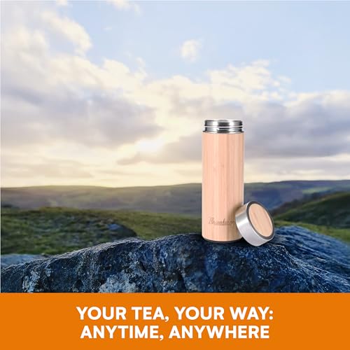 Bruntmor Bamboo Tea Infuser Bottle - 1 Piece