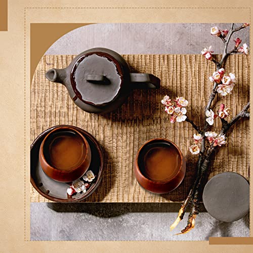 Gerrii Set of 10 Wooden Tea and Coffee Mugs
