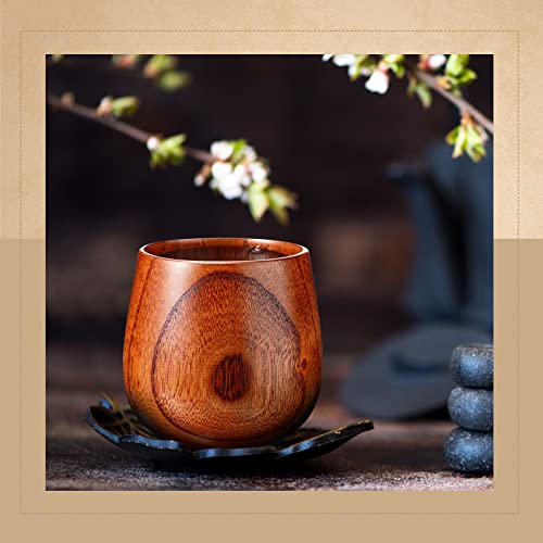 Gerrii Set of 10 Wooden Tea and Coffee Mugs