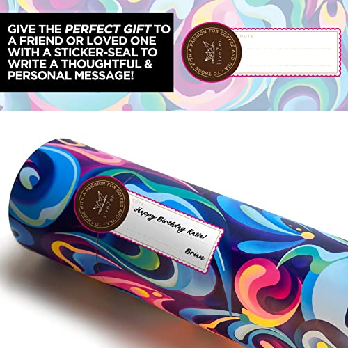 LiveZen 18oz Bamboo Tea Tumbler Gift Set