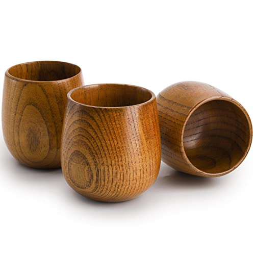 Hiceeden 6 Pack Wooden Japanese Tea Cups