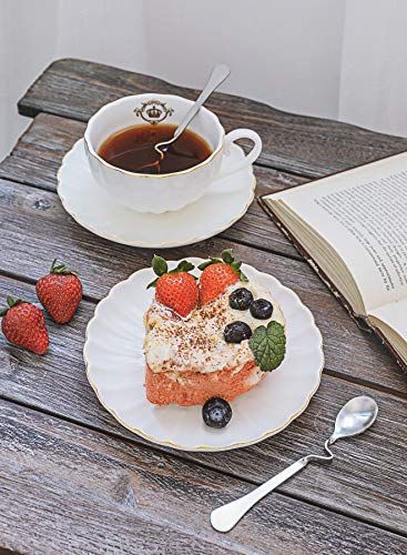 Royal Gold Trim Tea Cup Set - 6 Pieces