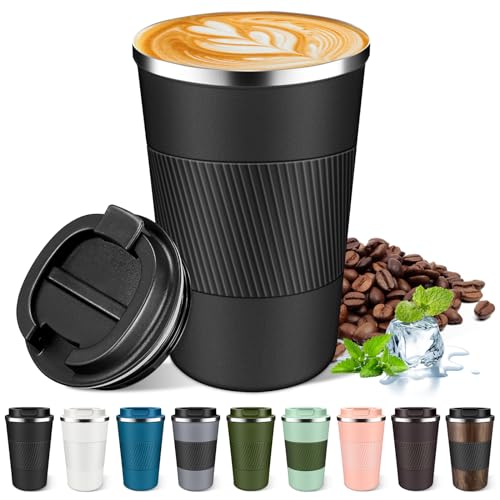 Insulated Stainless Steel Coffee Mug with Lid