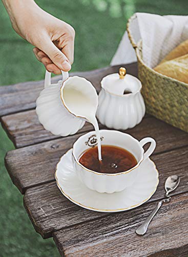 Royal Gold Trim Tea Cup Set - 6 Pieces