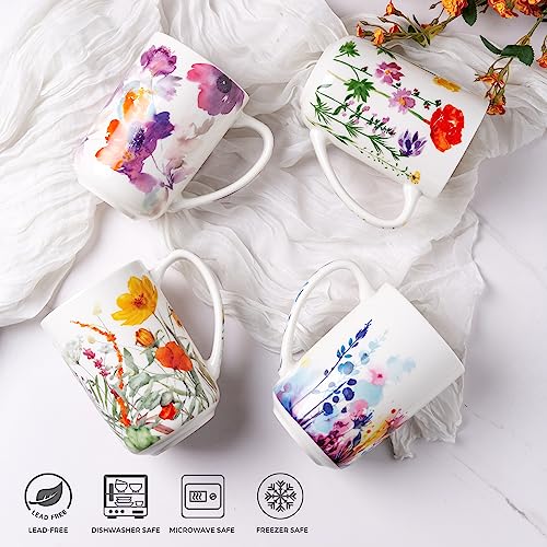 AmorArc Porcelain Infuser Tea Mug, 18 Oz