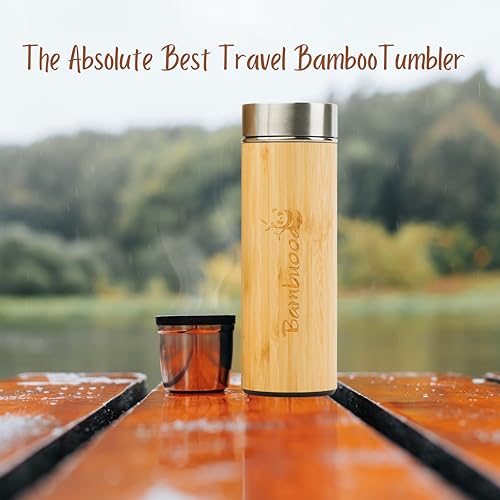 Bamboo Vacuum Insulated Tumbler for Tea & Coffee