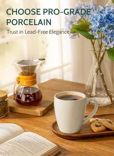 Sweese Porcelain Mugs Set – 16 Ounce, 4 Pack