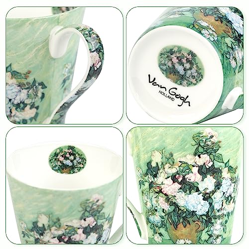 AOTELIDA 4-Pack Art Print Coffee Mugs