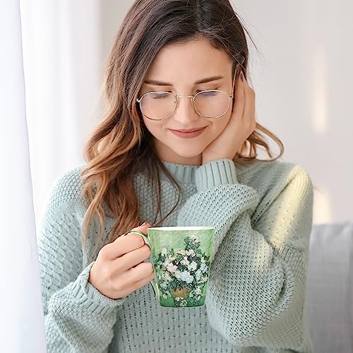 AOTELIDA 4-Pack Art Print Coffee Mugs