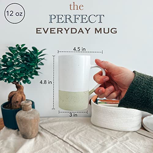 Rustic Matte Glaze Coffee Mug Set of 4