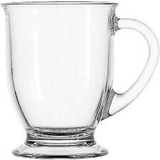 Anchor Hocking Set of 6 Café Glass Mugs