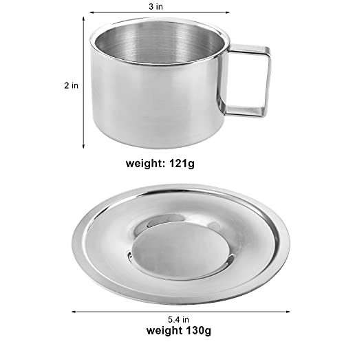 ZENFUN 4 Pack Double Walled Stainless Steel Cups