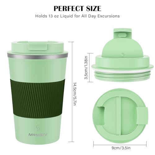 MOMSIV 12oz Insulated Travel Coffee Mug