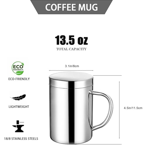Insulated Stainless Steel Tea and Coffee Mug