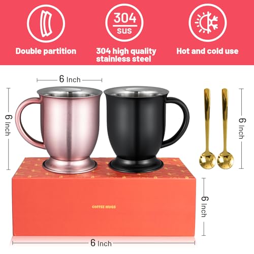 Copper Coffee Mug Set of 2