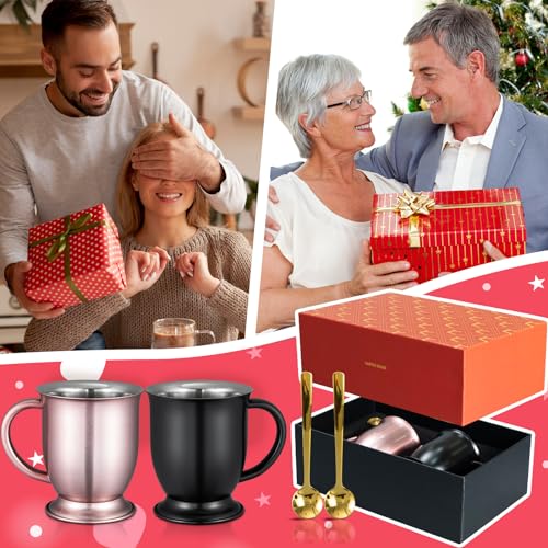 Copper Coffee Mug Set of 2