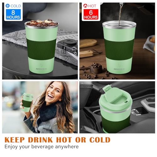 MOMSIV 12oz Insulated Travel Coffee Mug