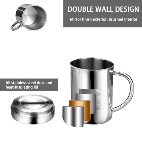 Insulated Stainless Steel Tea and Coffee Mug