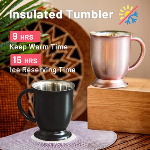 Copper Coffee Mug Set of 2