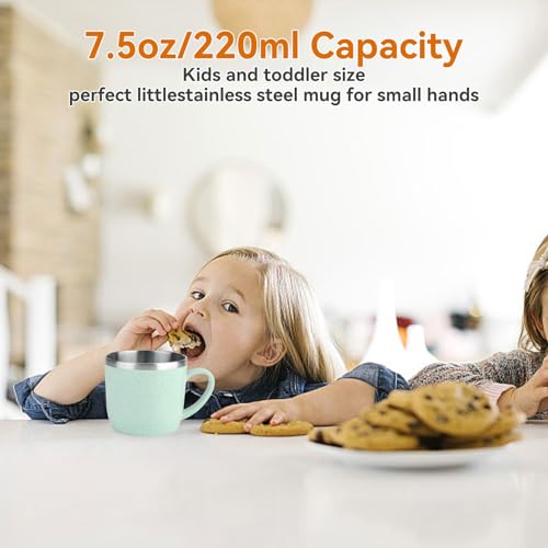 Double-Wall Stainless Steel Coffee Mug - Green