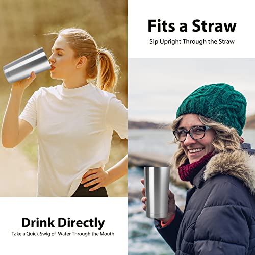 Stainless Steel 20oz Insulated Travel Mug with Lid