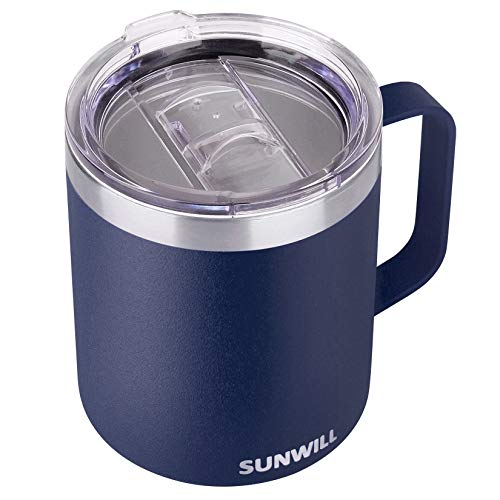 Navy Blue Insulated 14 oz Coffee Travel Mug