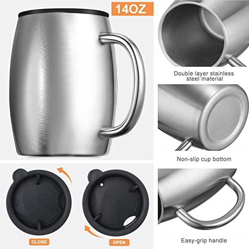 14 oz Insulated Spillproof Coffee Mug Set