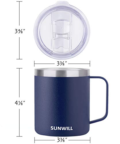 Navy Blue Insulated 14 oz Coffee Travel Mug