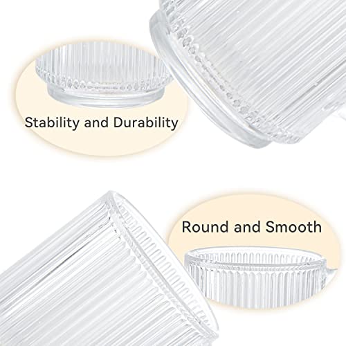 Premium 12 OZ Glass Mugs - 6 Pack Set