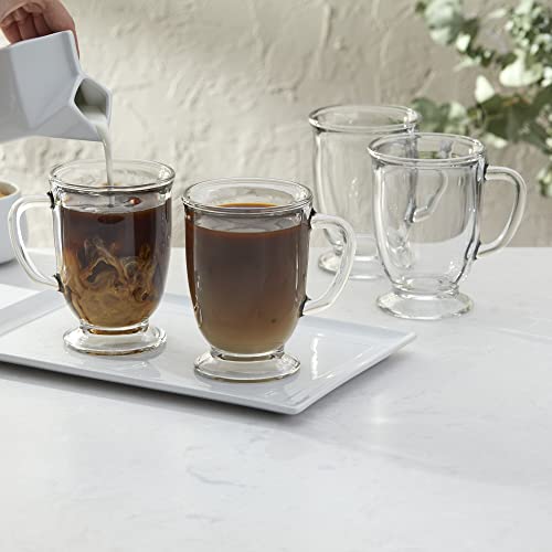 Libbey Kona 16oz Glass Coffee Mug Set