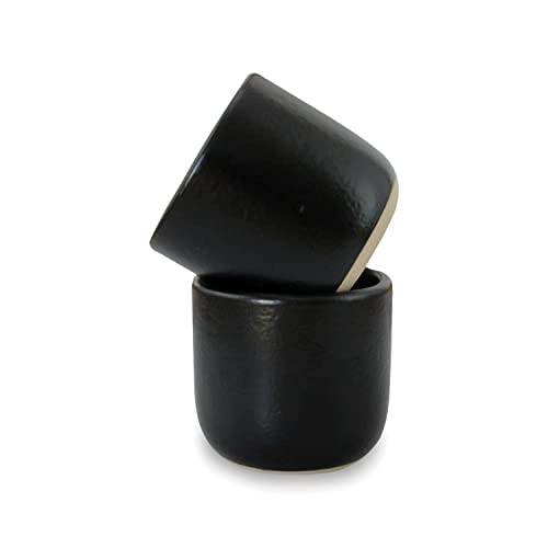 Handcrafted Matte Black Ceramic Tea & Coffee Cups