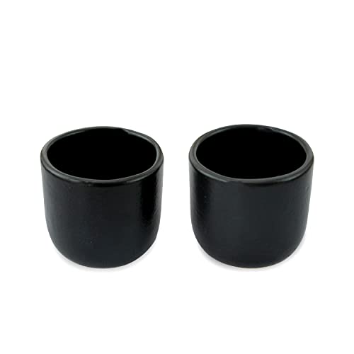 Handcrafted Matte Black Ceramic Tea & Coffee Cups