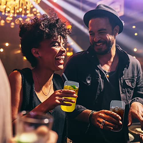 16oz Glass Cup with Bamboo Lid and Straw