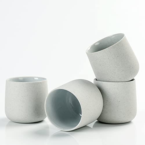 Japanese Ceramic Tea Cup Set - Light Grey